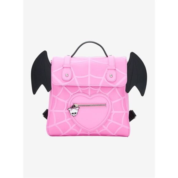 Monster High Draculaura Skullette Bat Wings Mini Backpack - Picture 2 of 5